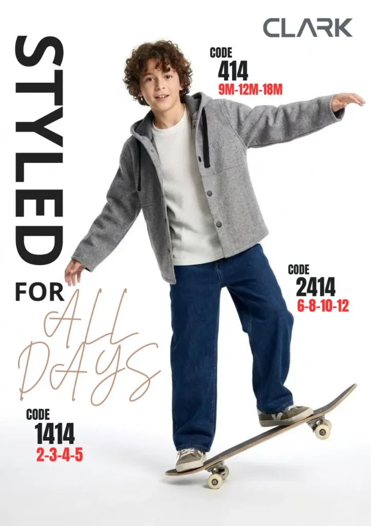 [1414] كود 1414-جاكت اولادي قطعتين مقاس 2-3-4-5