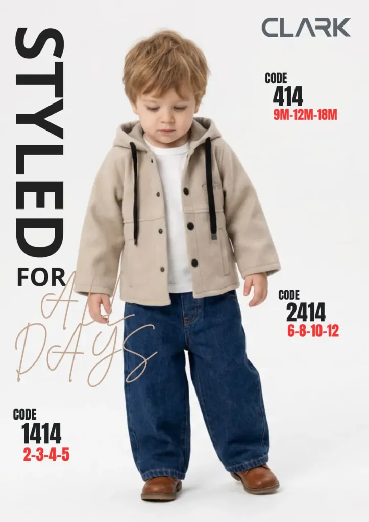 [414] كود 414-جاكت اولادي قطعتين مقاس شهور