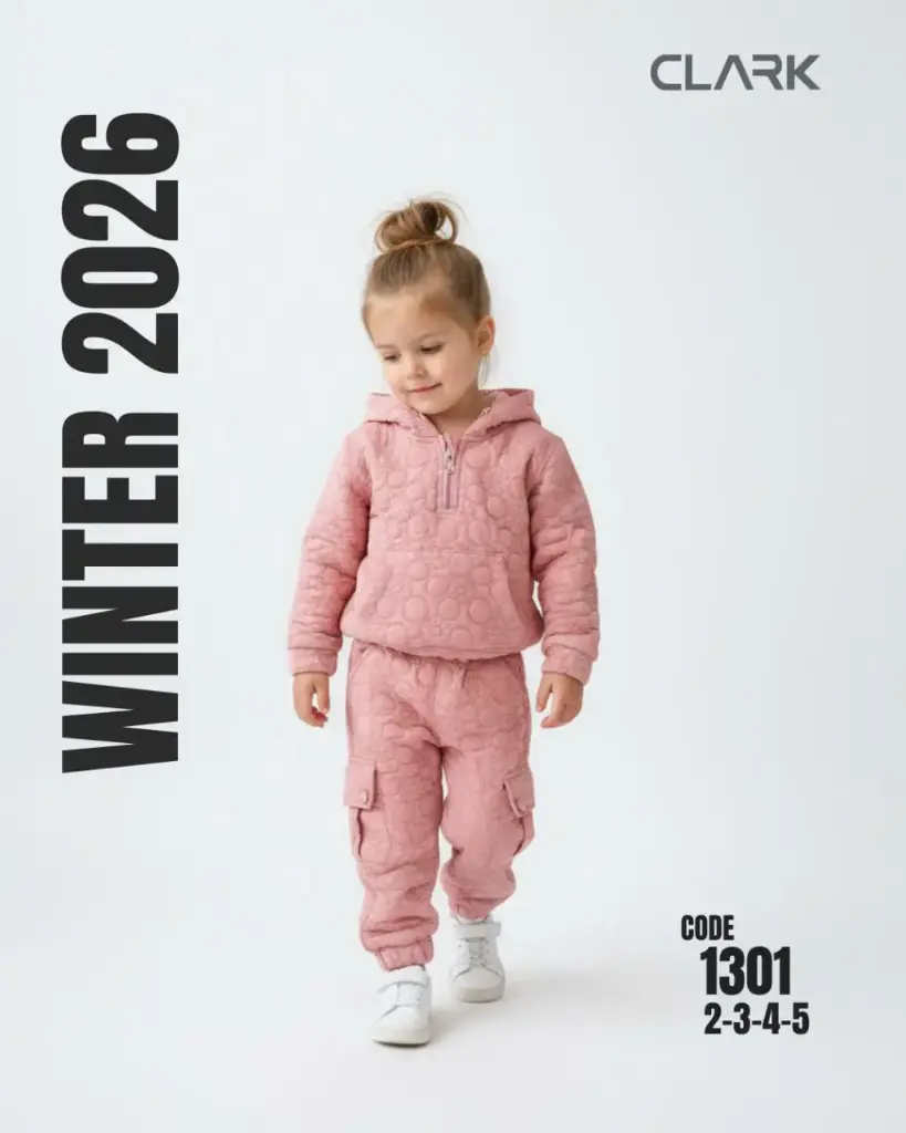 [1301] سوت بناتي جاكار قطعتين مقاس 2-3-4-5