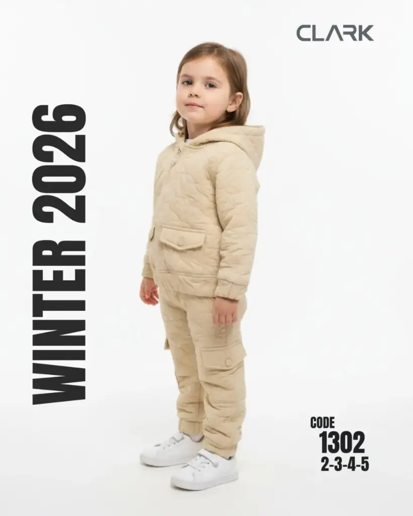 كود 1302-طقم بناتي قطعتين مقاس 2-3-4-5