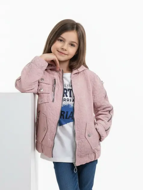 كود 2501-جاكيت بناتي جاكار قطعتين مقاس 6-8-10-12