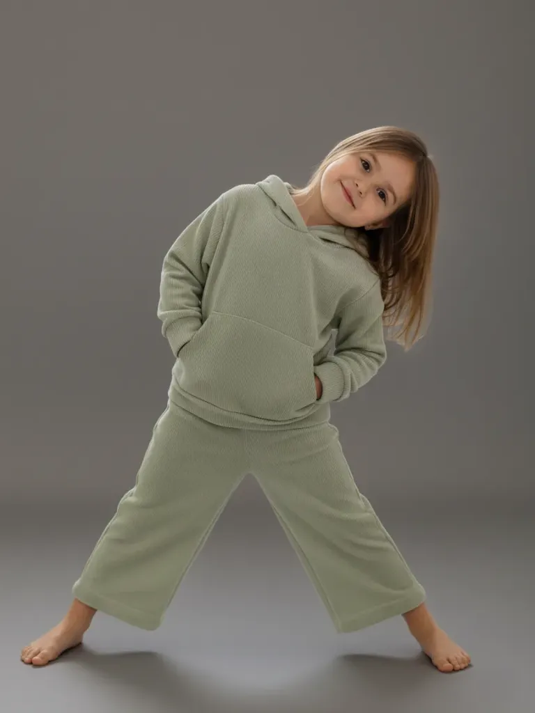 [1307] سوت بناتي مضلع مكستر قطعتين مقاس 2-3-4-5